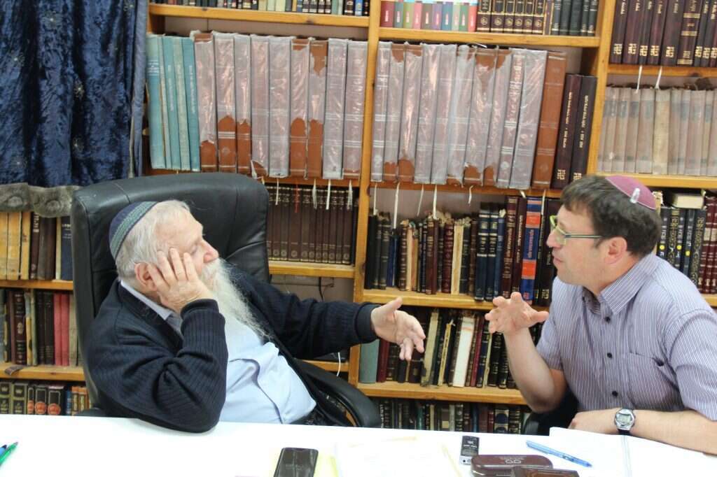 אלישיב רייכנר והרב דרוקמן. | גילי צרפתי