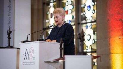 נשיאת ליטא דליה גריבוסקאטה. | AFP