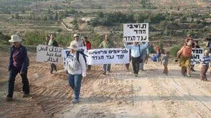 הפגנה נגד הגדר, 2013 | מרים צחי