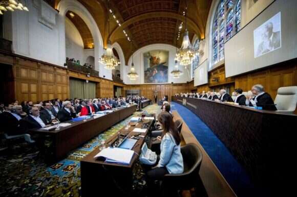 היכל בית הדין הבינלאומי. | AFP