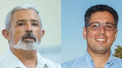 אילן שוחט וניסים מלכה. | אנצ'ו ג'וש ג'יני ומרים צחי