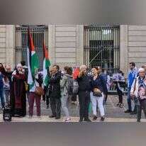 הפגנת BDS בברצלונה, 2018. | שאטרסטוק