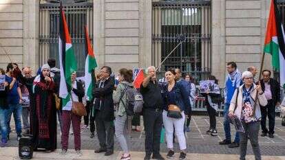 הפגנת BDS בברצלונה, 2018. | שאטרסטוק