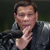 נשיא הפיליפינים לשעבר רודריגו דוטרטה. | AFP