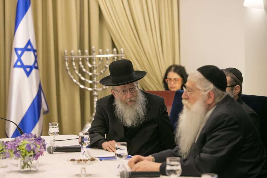 יעקב ליצמן ומאיר פרוש. | אוהד צויגנברג