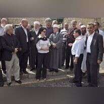 רג'א אגבאריה, יחד עם מנהיגי ונבחרי הציבור הערבי. | פלאש90