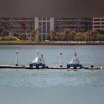 מכשיר איסוף האשפה. | AFP