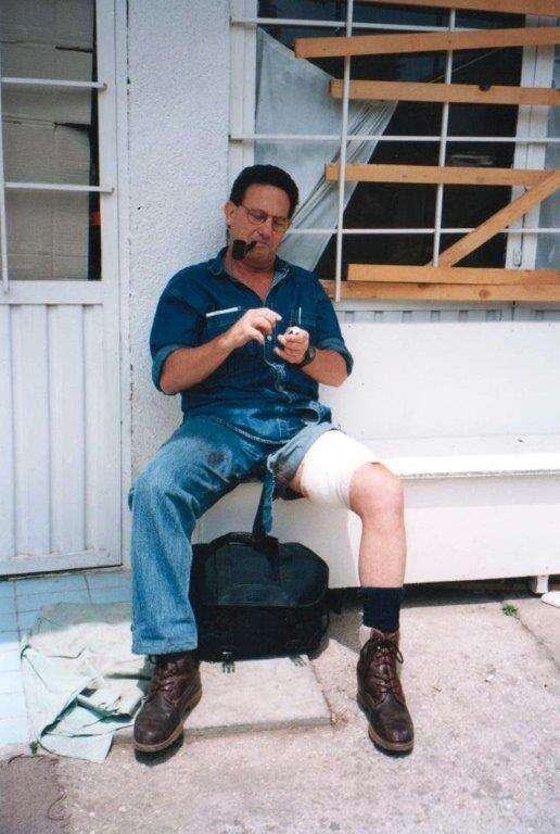 בן ישי פצוע במלחמה בקוסובו, 1999. | אוסף פרטי