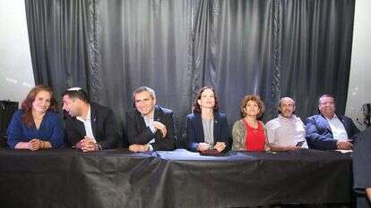 המועמדים מהציונות הדתית לעיריית ירושלים בעימות פומבי, בשבוע שעבר | מרים צחי