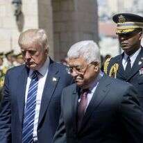 אבו מאזן ודונלד טראמפ. | EPA