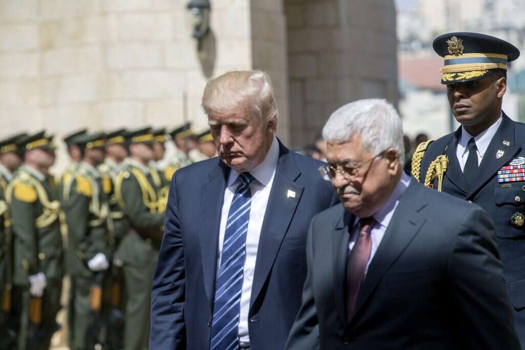 אבו מאזן ודונלד טראמפ. | EPA