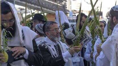 הושענות וברכת כוהנים בכותל המערבי. חג סוכות תשע''ט. | EPA