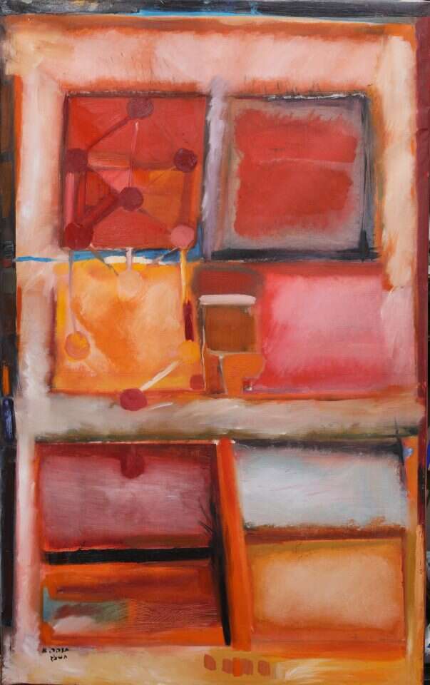 אבני החושן, הרב אילון תדהר אזולאי, שמן על בד, 2016