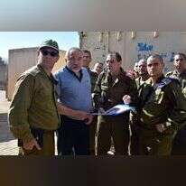 ליברמן ליד מעבר קוניטרה. | אריאל חרמוני, משרד הביטחון