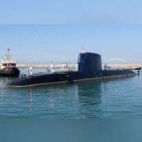 הצוללת אח"י רהב מגיעה לבסיס חיל הים בחיפה. ינואר 2016. | קוקו