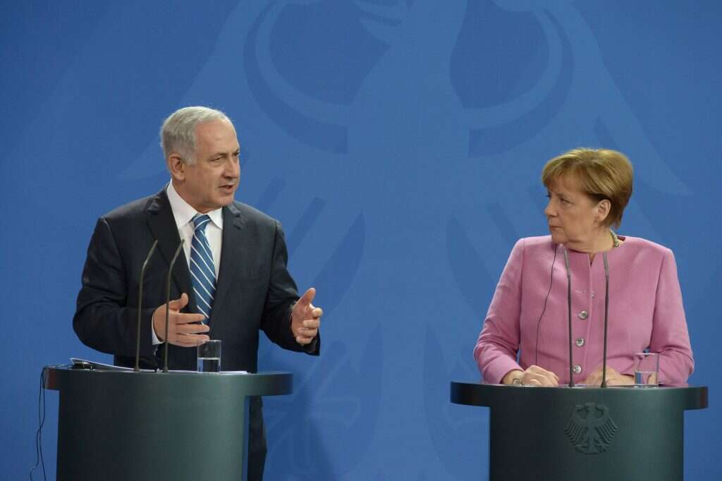 אנגלה מרקל ובנימין נתניהו. | עמוס בן גרשום לע"מ