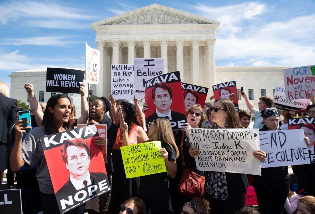 הפגנה נגד מינויו של קוואנו. | AFP