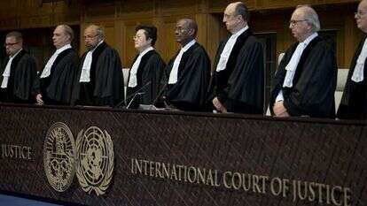 שופטי בית הדין הבינלאומי בהאג | AP