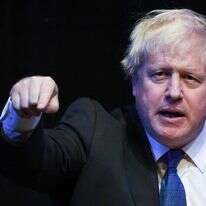 בוריס ג'ונסון נואם בוועידה השמרנית השנתית בבריטניה. | AFP