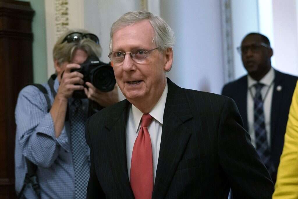 יו"ר סיעת הרוב מיץ' מקונל. | AFP