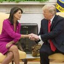 טראמפ והיילי. | EPA