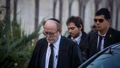 וינרוט במהלך משפטו של רוה"מ לשעבר אהוד אולמרט. | הדס פרוש, פלאש 90