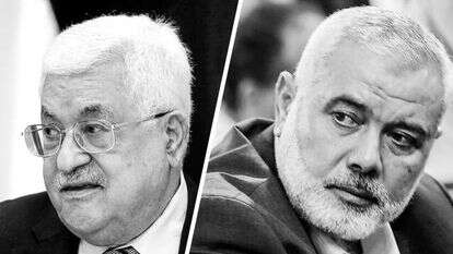 הנייה ואבו מאזן. | AFP