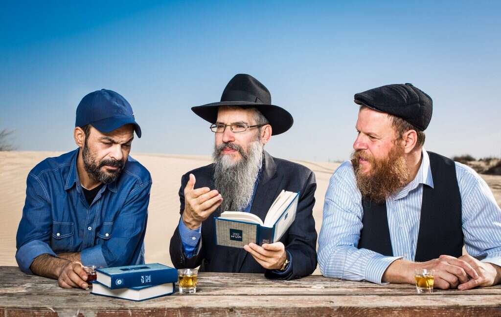 נאור כרמי, אברהם פריד ועמיר בניון בפרויקט 'צמאה'. | אוהד רומנו