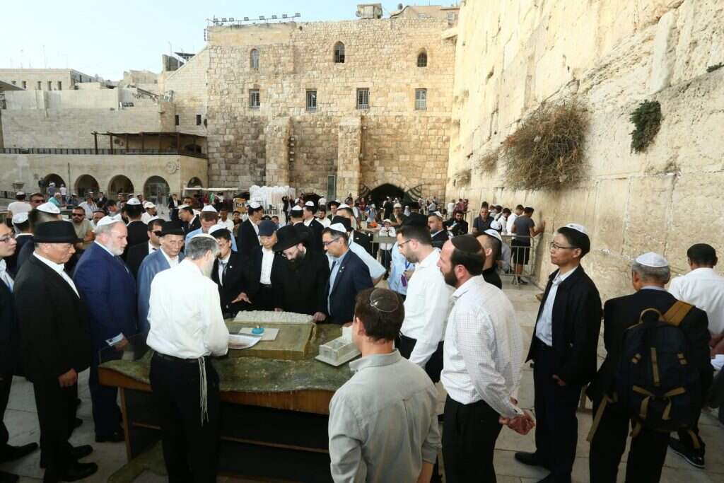 סגן נשיא סין וואנג צ'י-שאן בכותל. | מירי שמעונוביץ, משרד החוץ סגן נשיא סין וואנג צ'י-שאן בכותל. | מירי שמעונוביץ, משרד החוץ