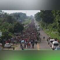 שיירת המהגרים במקסיקו. | EPA