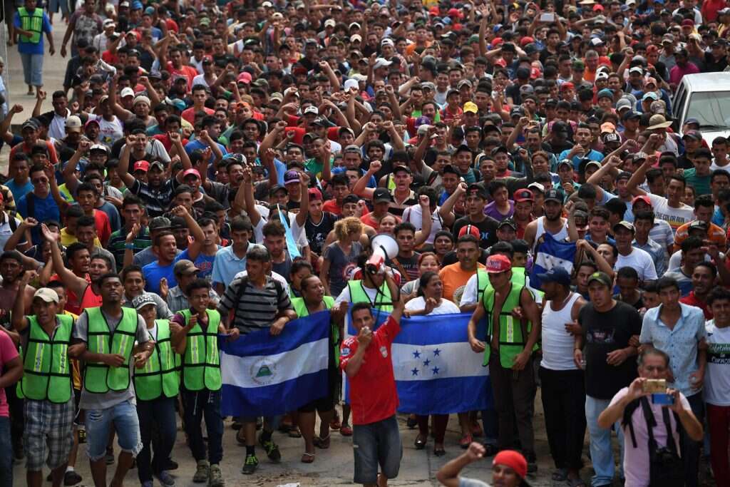 משתתפי השיירה. | AFP