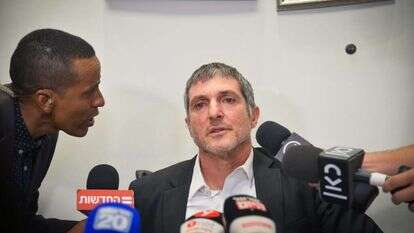 פרקליטו של זדורוב, עו"ד הלוי במסיבת העיתונאים. | פלאש 90