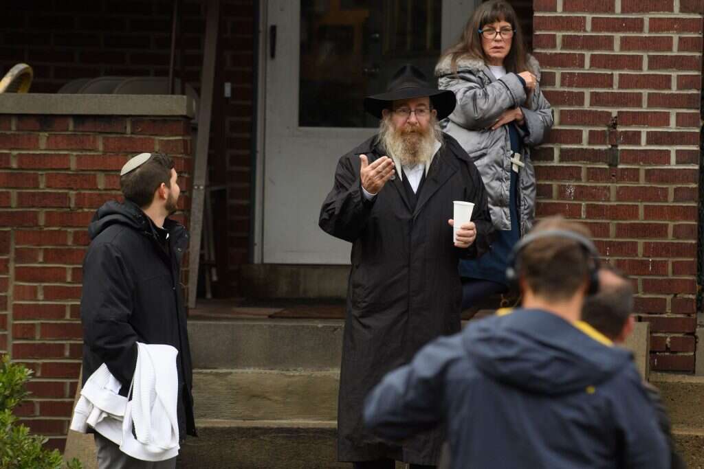 זירת הירי האנטישמי בפנסילבניה. | AFP