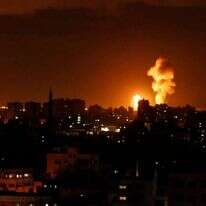 תקיפה ישראלית בעזה. | AFP