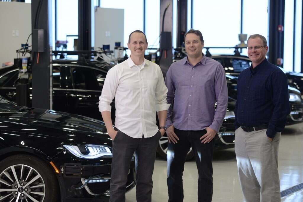 מקימי אורורה. משמאל: סטרלינג אנדרסון, כריס אורמסון ודרו באגנל. | וושינגטון פוסט