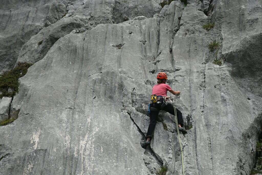 טיפוס בסגנון אלפיני. | גטי אימג'ס
