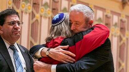 אירוע הזדהות עם נרצחי הירי האנטישמי בבית הכנסת בפיטסבורג, פנסילבניה. | EPA