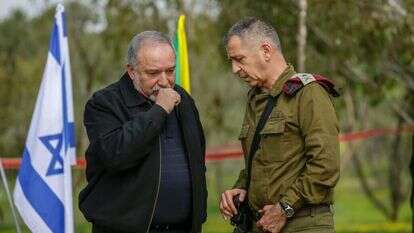 הרמטכ"ל אביב כוכבי ואביגדור ליברמן. ארכיון. | יהודה פרץ