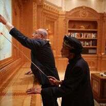 נתניהו ומארחו הסולטן קאבוס, בשבוע שעבר