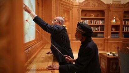 נתניהו ומארחו הסולטן קאבוס, בשבוע שעבר