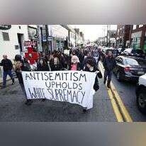 צעדת תמיכה לבית הכנסת "עץ החיים" בפיטסבורג, השבוע. | EPA