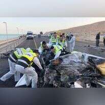 מתנדבי זק"א בזירת תאונה ליד ים המלח | נתי שפירא, זק"א
