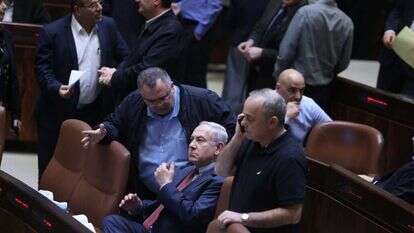 רה''מ בנימין נתניהו וח''כ דוד ביטן. | מרים צחי