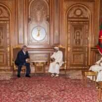 נתניהו והסולטן בעומאן. | AFP