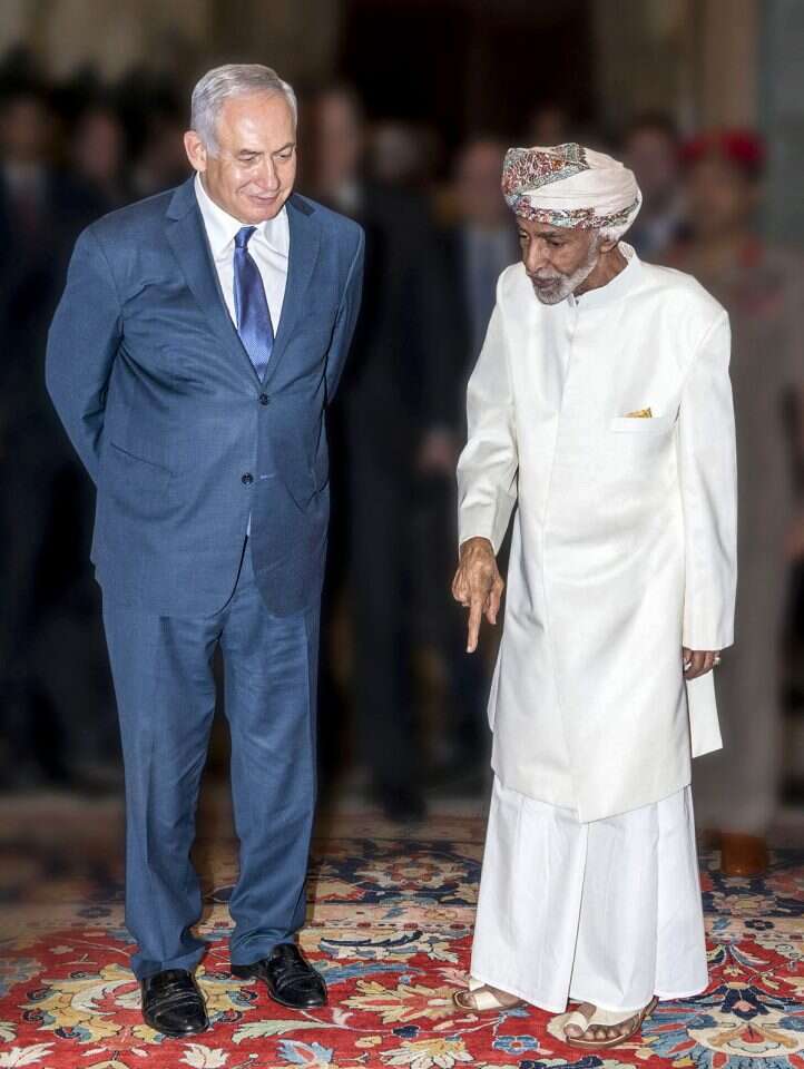 נתניהו והסולטן בעומאן. | AFP