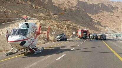 זירת התאונה. | דוברות מד"א