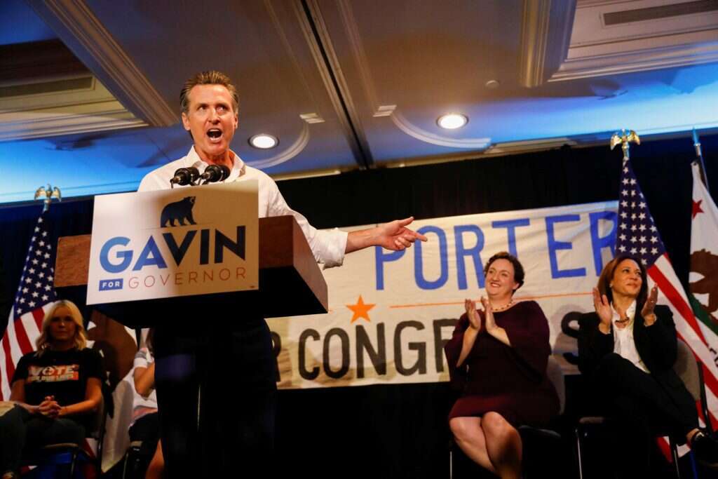 סגן מושל קליפורניה גאבין ניוסום. | רויטרס