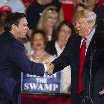 המועמד הרפובליקני בפלורידה, רון דסנטיס. | AFP