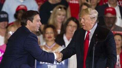 המועמד הרפובליקני בפלורידה, רון דסנטיס. | AFP