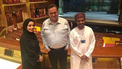 השר ישראל כ''ץ בתיאטרון הלאומי של עומאן